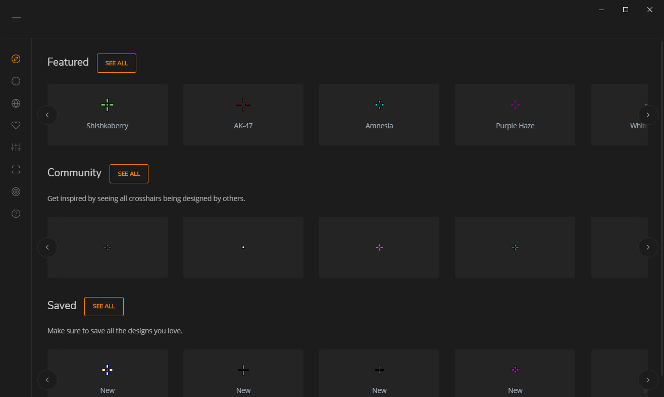 Crosshair X Advanced Crosshair Gallery with Smart Optimization